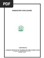 Mandatory Disclosure 2009