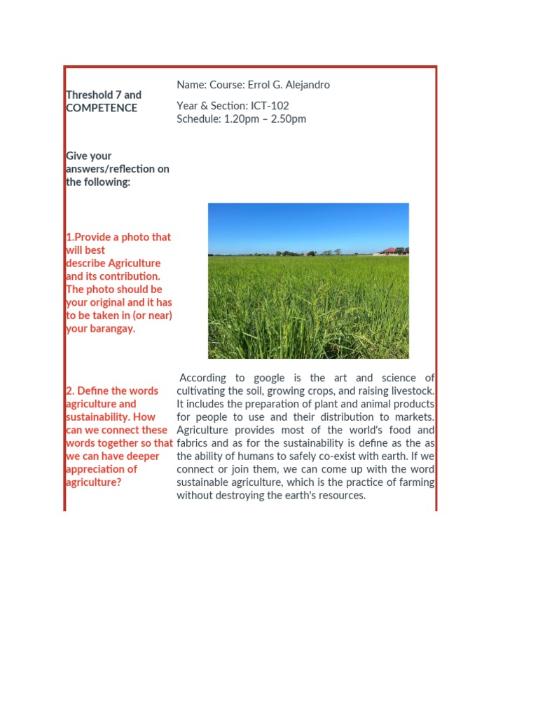 Threshold 7 and COMPETENCE PDF