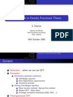 Introduction To Density Functional Theory: S. Sharma