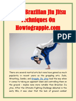 Learn Brazilian Jiu Jitsu Techniques On
