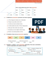 Testes de gramática com preposições