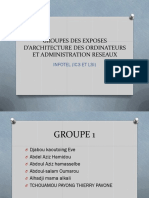 Groupes Des Exposes D'architecture Des Ordinateurs Et Administration