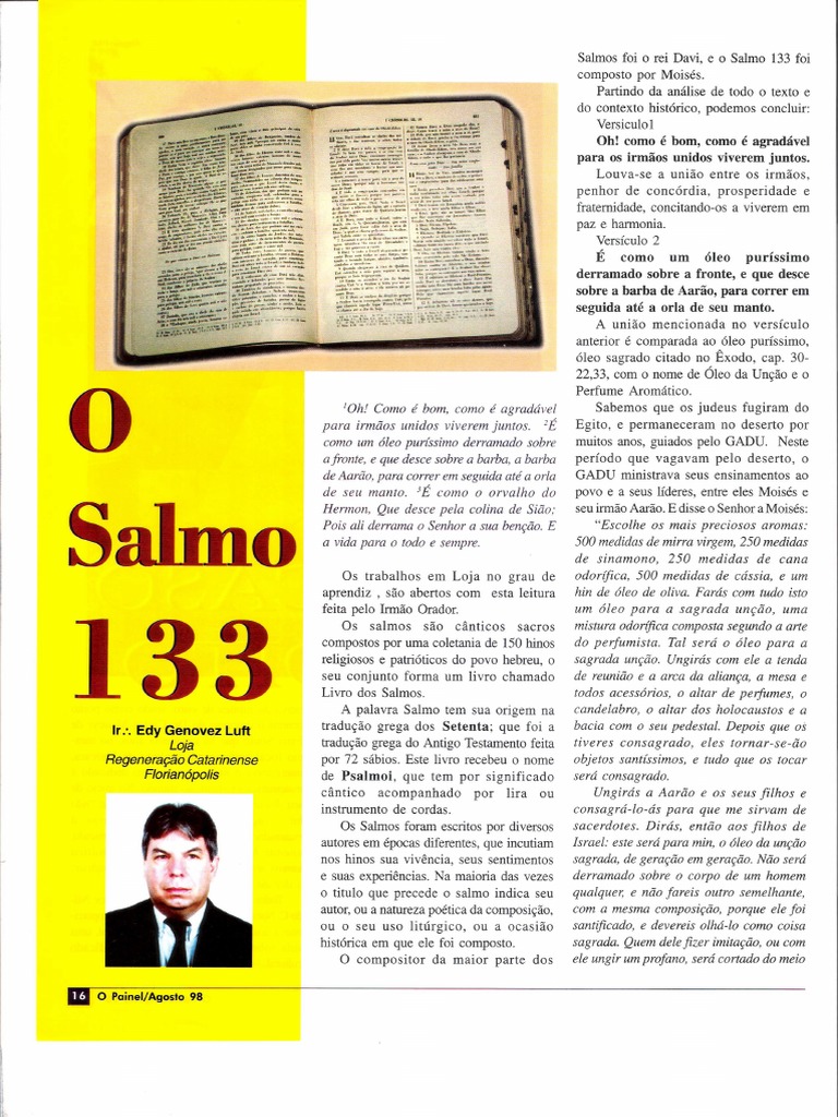 O Salmo 133 Edy Luft PDF