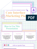 Pastel Cute Interface Marketing Plan Presentation