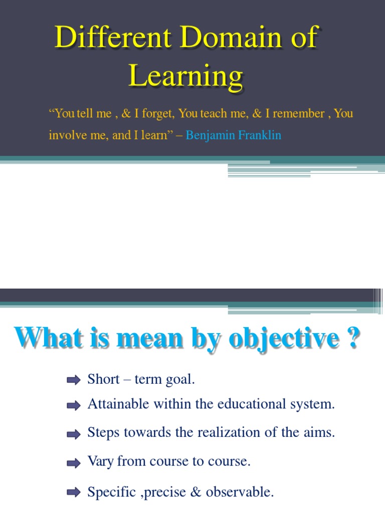 Lesson 4 Domain of Learning | PDF | Learning | Cognitive Science