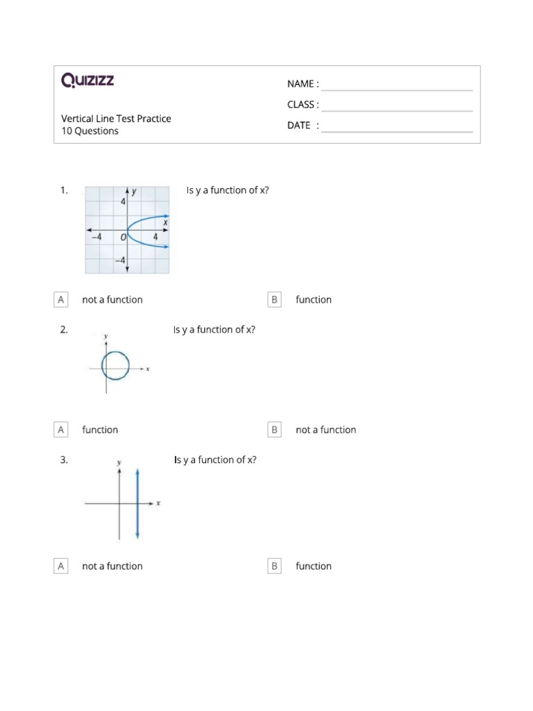 Function or not a function pdf
