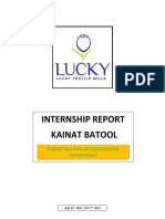 Internship Report Marketing