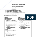 CE23 MID-TERM Speaking Test