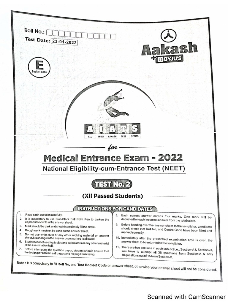 Aiats 2 Code F Answer Key
