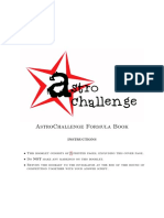 AstroChallenge Formula Book