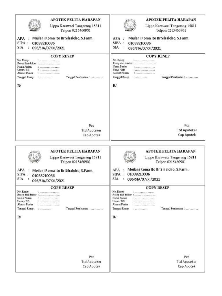 Copy Resep | PDF