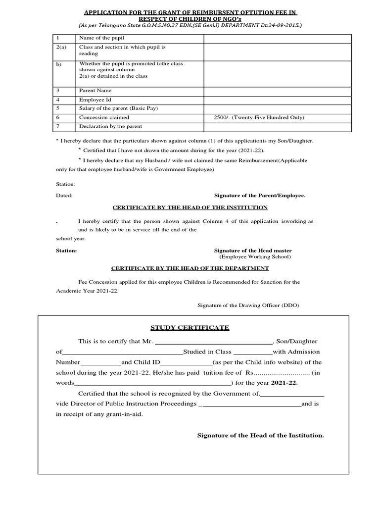 Children Fee Concession (202122) PDF