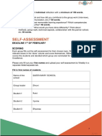 Self Assessment Form