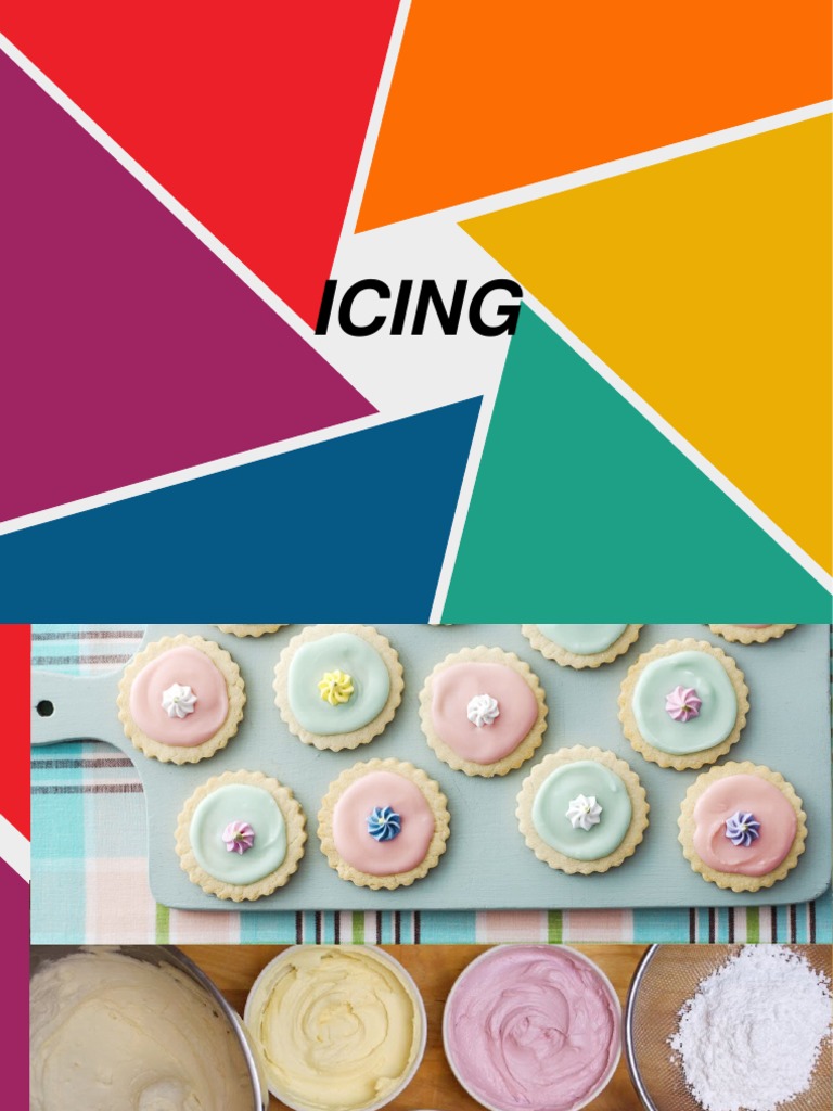 Types Icings PDF Cakes Icing (Food)