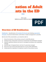 Stabilization of Adult Patients in The ED