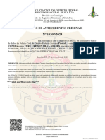 Certidão de Antecedentes Criminais GDF