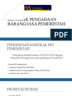 Kontrak PBJ Pemerintah