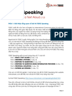 (TOEIC Speaking) Part 1 - READ A Text Aloud
