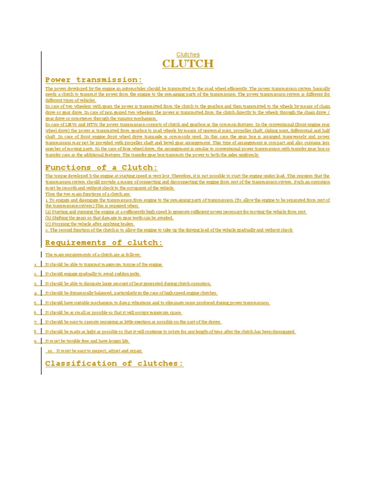 Vacuum Clutch PDF Clutch Gear