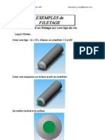 réalisation des filetages