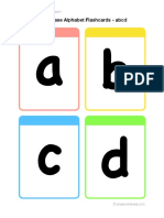 Alphabet Flashcards Lowercase