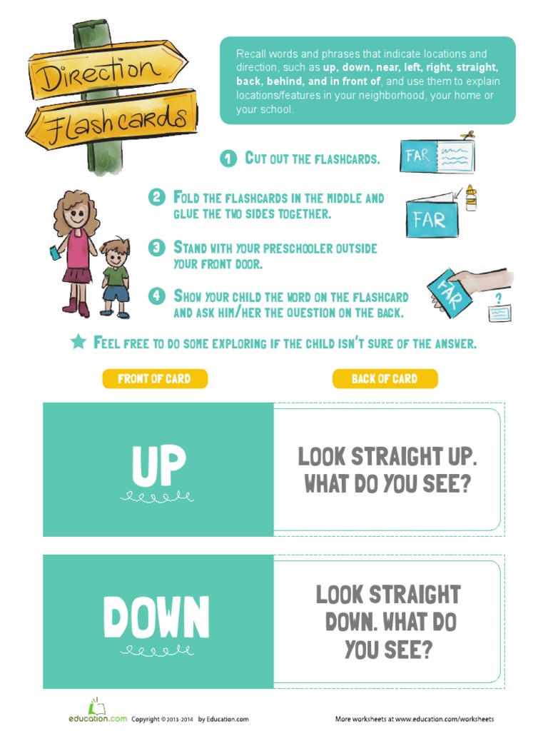 Flashcard Activities for Location Words | PDF | Wellness