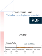 Cobre e suas ligas: aplicações e histórico