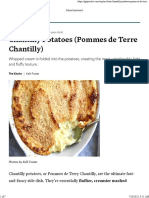 Chantilly Potatoes (Pommes de Terre Chantilly)