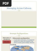 Managing Across Cultures