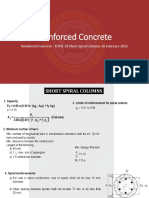 Reinforced Concrete - TOPIC 10 Short Spiral Columns - 16 February 2022