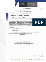 Contratación de asistente legal para la oficina de la Secretaría Técnica de Procedimientos Administrativos Disciplinarios