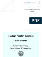 9 - 20 November 2009: Nuclear Reactor Dynamics - II & Iii