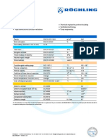 Plancha de Poliprolieno Datasheet - Polystone - P - Homopolymer - Natural - EN