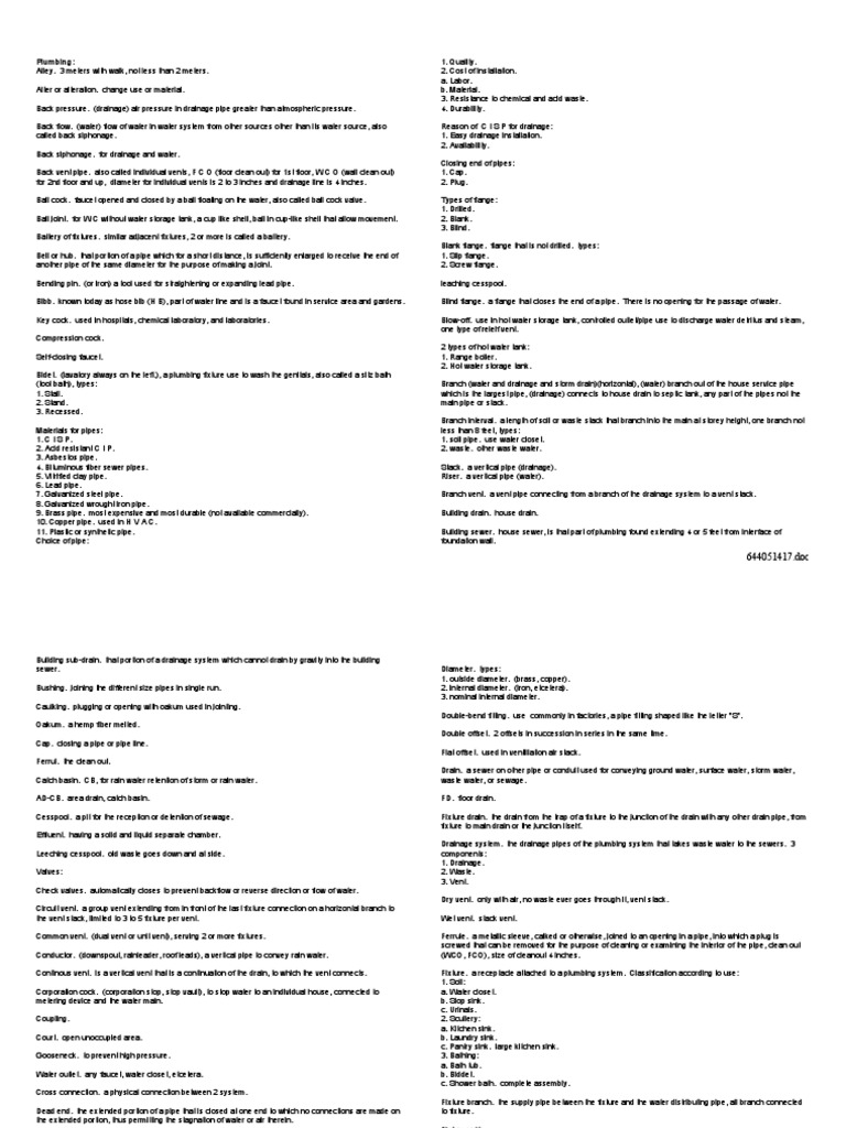 Plumbing Fundamentals A Comprehensive Guide to Plumbing Systems