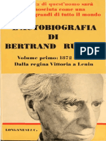 L'Autobiografia Di Bertrand Russell. Volume Primo 1872-1914 Dalla Regina Vittoria A Lenin (Etc.)
