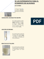 Desquemas de Los Experimentos para El Reconocimiento de Alquinos