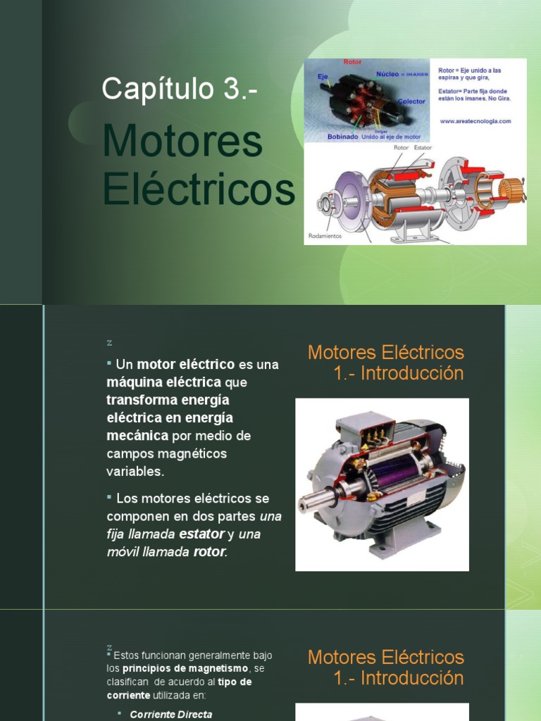 Fundamentos de Motores Eléctricos | PDF | Motor eléctrico | Corriente ...