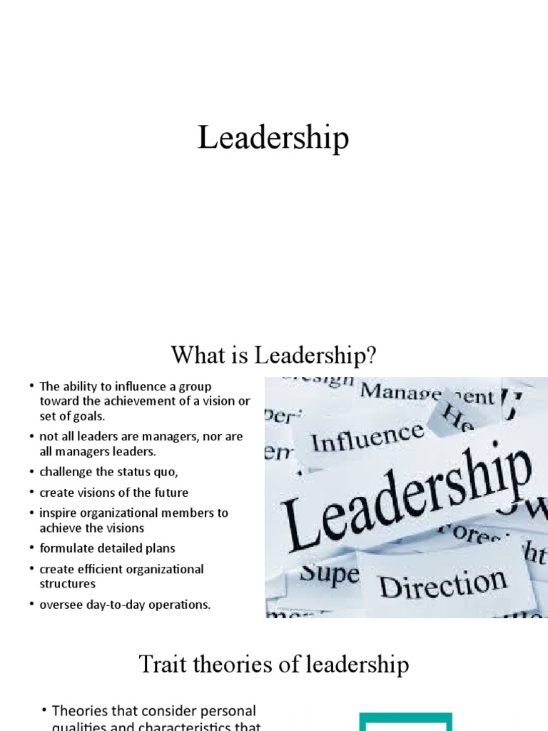 Leadership Pdf Leadership Behavioural Sciences