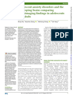 Anxiety Imaging Adult, Adolescent Comparision