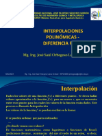 Clase Nro 7 - Método de Diferencia Finita - Interpolaciones Polinómicas