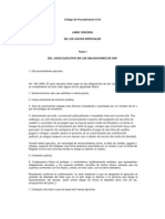 Código de Procedimiento Civil - Juicio Ejecutivo