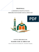 Cover Proposal Rehab Masjid Jami Al-Hidayah