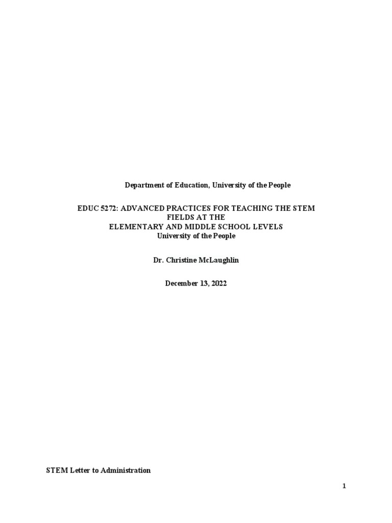 Educ5272 Week 5 Written Assignment Unit 5 Pdf Science Technology