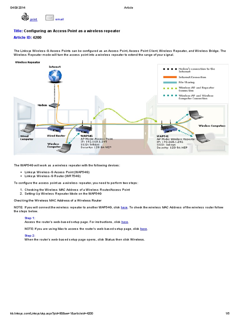 Repeater | PDF | Wireless Access Point | Wireless Lan