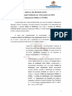 Edital de Retificação convoca organizações sociais para complementar documentação