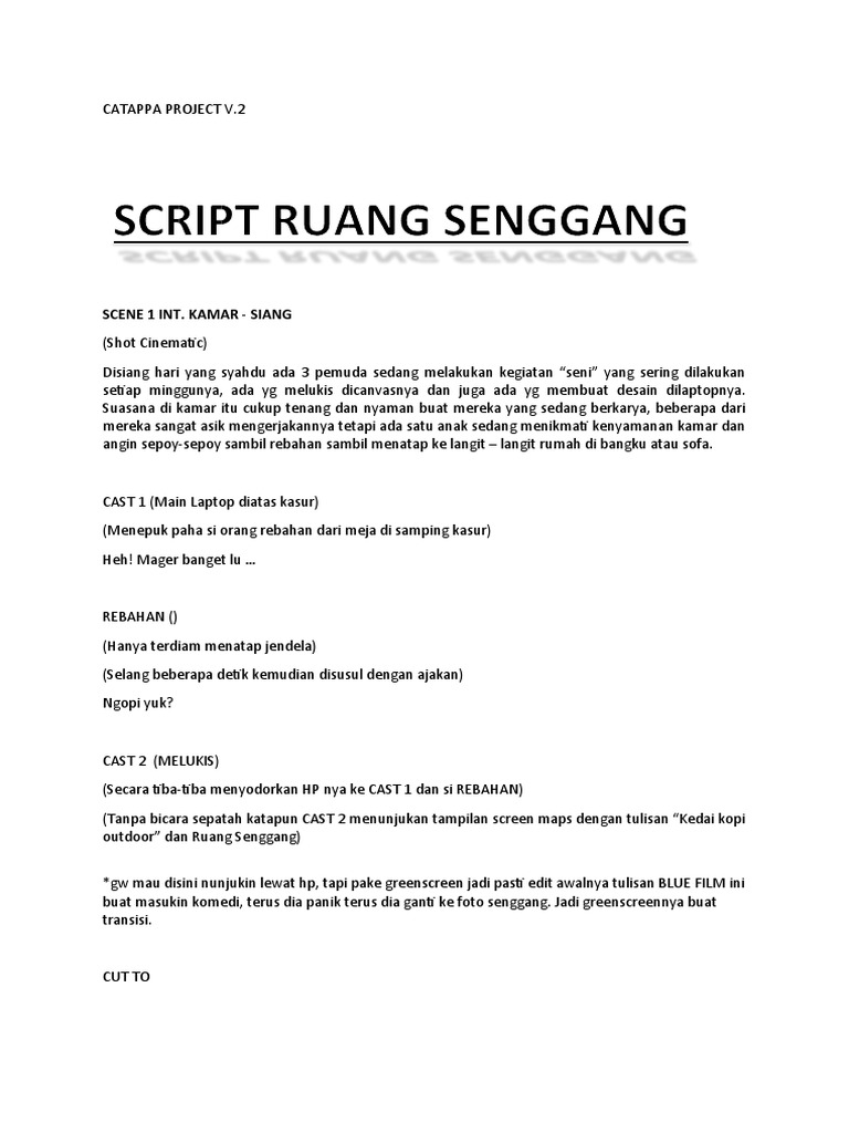 Sample Script Draft 1 | PDF