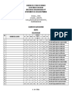 Calificaciones primaria Durango SE