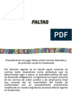  FALTAS EN MATERIA LABORAL Y DE SEGURIDAD SOCIAL