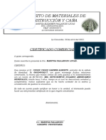 Certificado Comercial Deposito de Madera