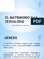EL MATRIMONIO Y LA SEXUALIDAD - PERSPECTIVA CATÓLICA I - 11 A 12 Años